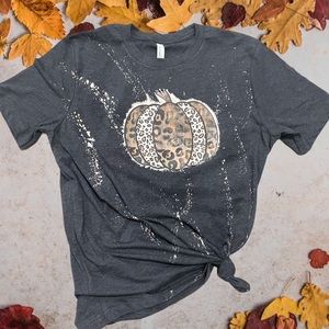 Made to order Bleached Tees Fall pumpkin
